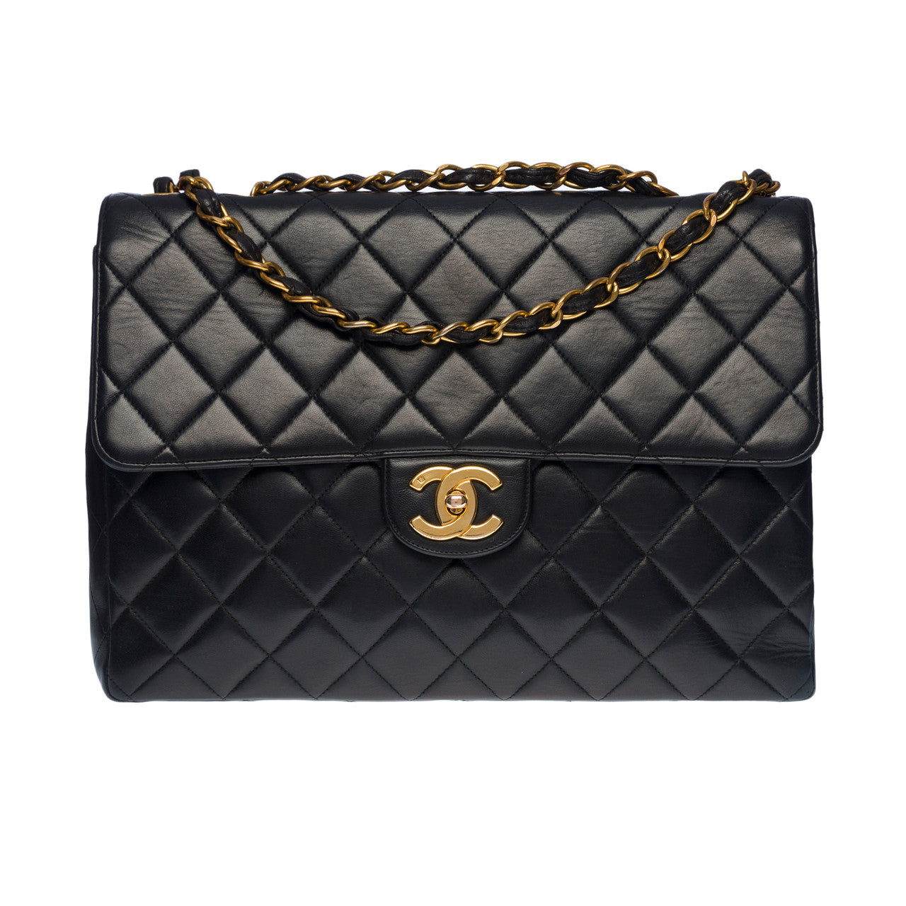 Sac CHANEL Timeless/Classique en Cuir Noir - 100406