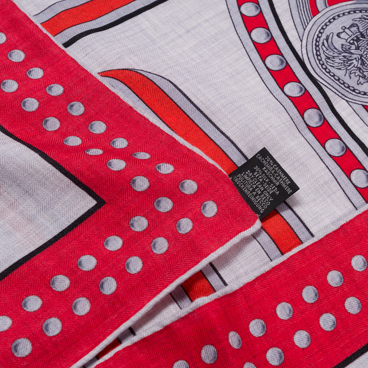 Accessoire HERMES Chale 140 en Cachemire Rouge - 100407