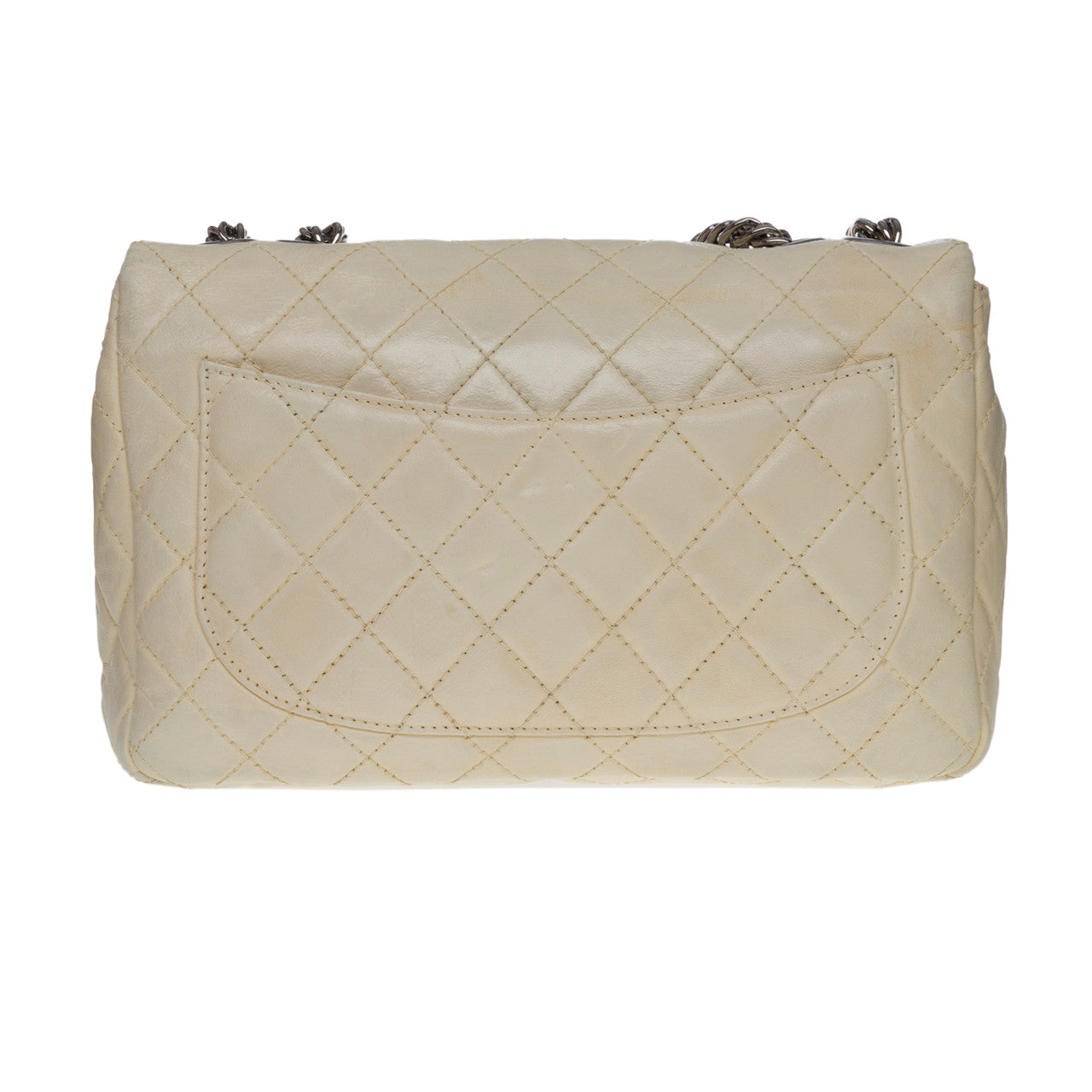 Sac CHANEL Timeless/Classique en Cuir Beige - 100587