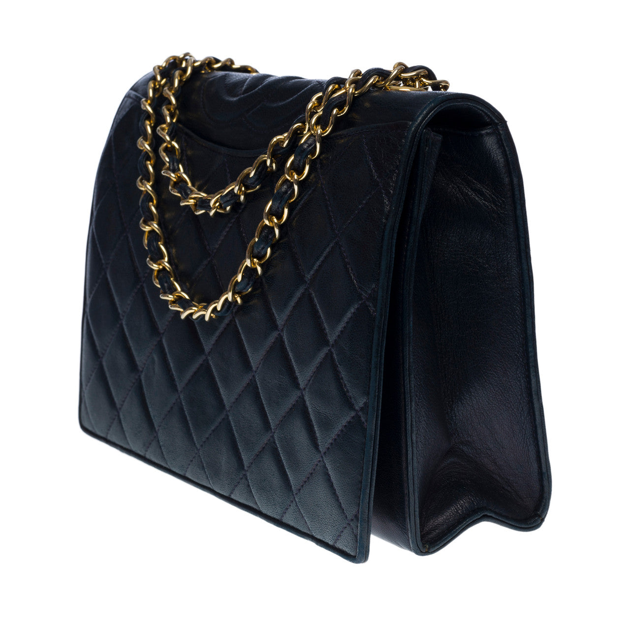 Sac CHANEL en Cuir Marine - 100644