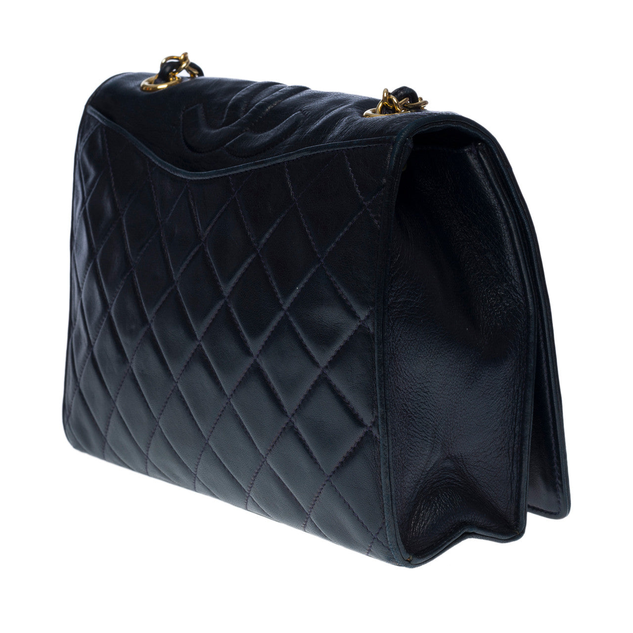 Sac CHANEL en Cuir Marine - 100644