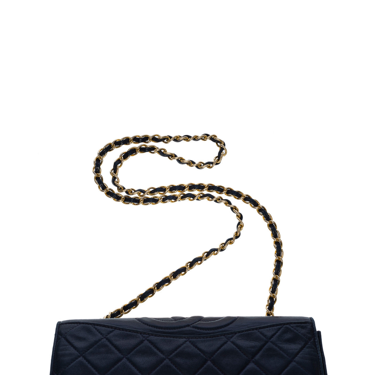 Sac CHANEL en Cuir Marine - 100644