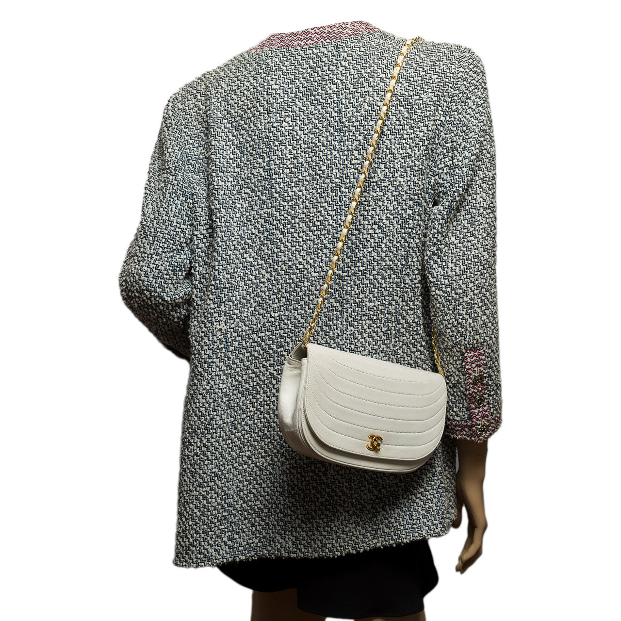 Sac CHANEL en Cuir Blanc - 100669