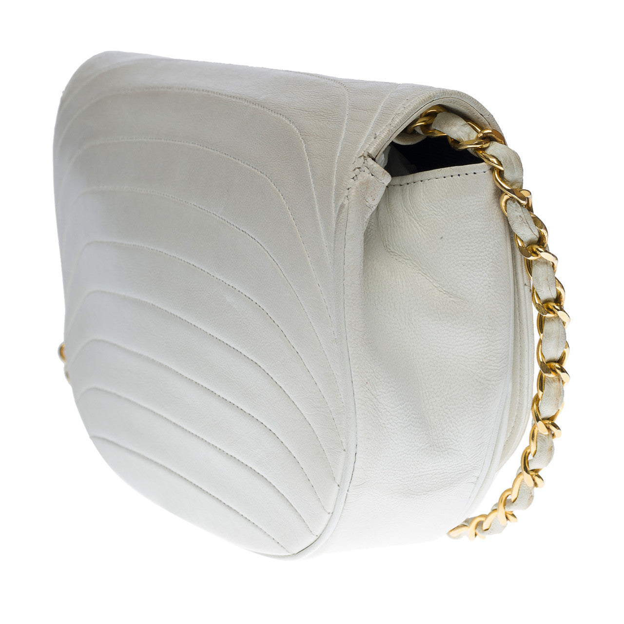 Sac CHANEL en Cuir Blanc - 100669