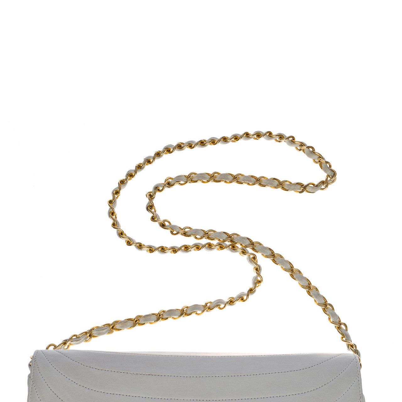 Sac CHANEL en Cuir Blanc - 100669