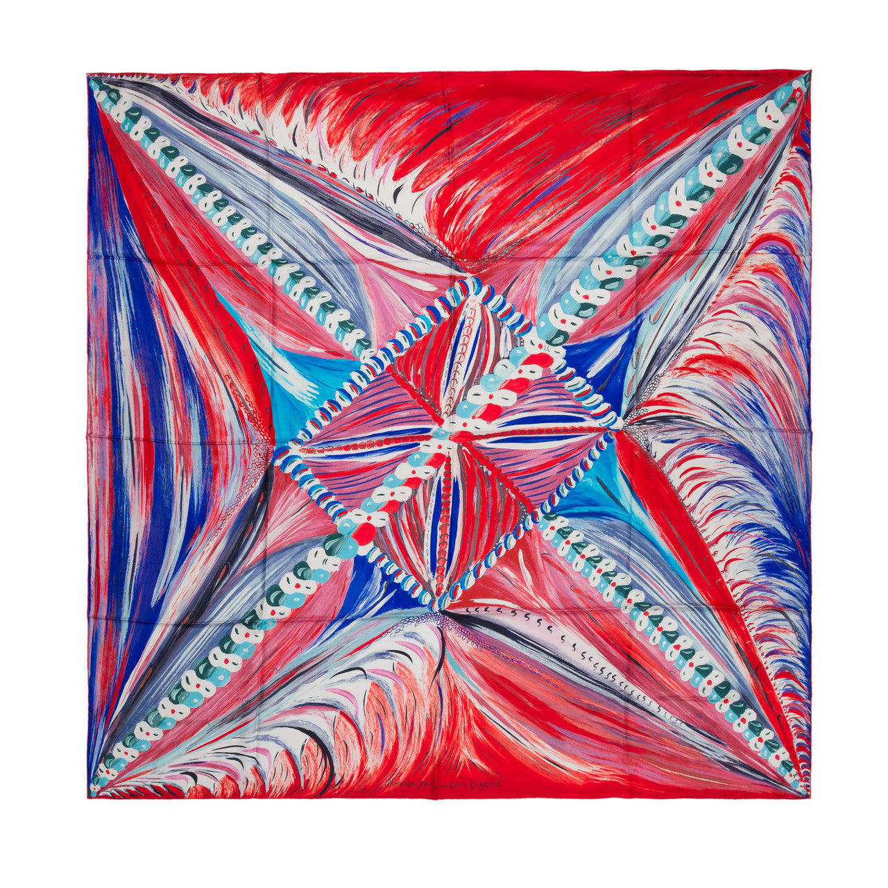 Accessoire HERMES Carre Geant silk 140 en Soie Orange - 100678