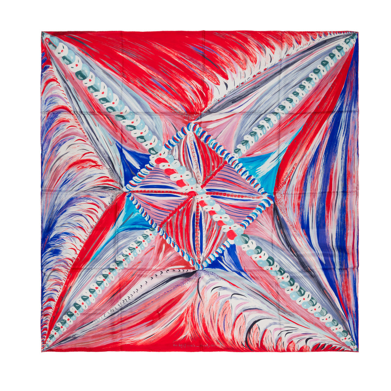 Accessoire HERMES Carre Geant silk 140 en Soie Orange - 100678