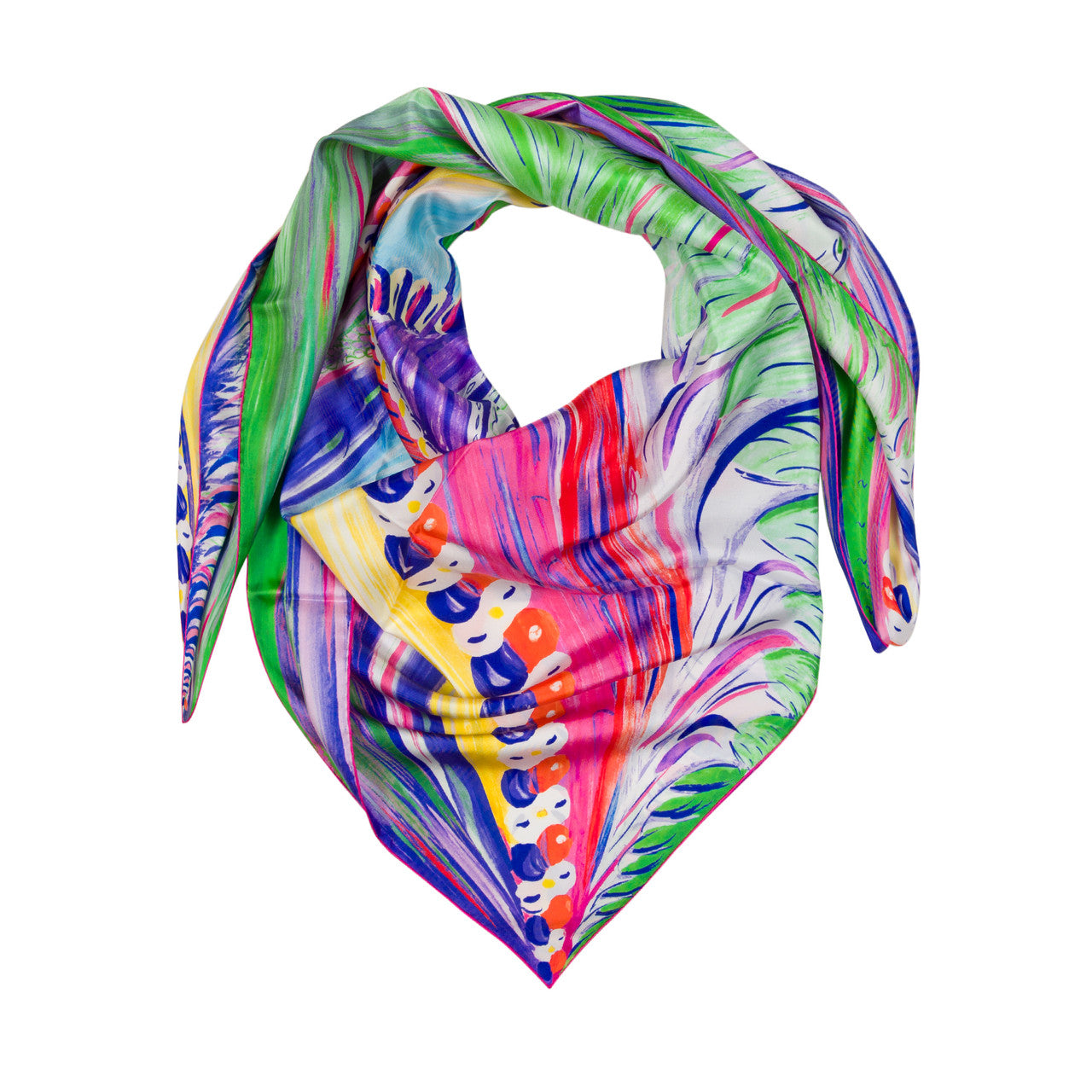 Accessoire HERMES Carre Geant silk 140 en Soie Rose - 100682