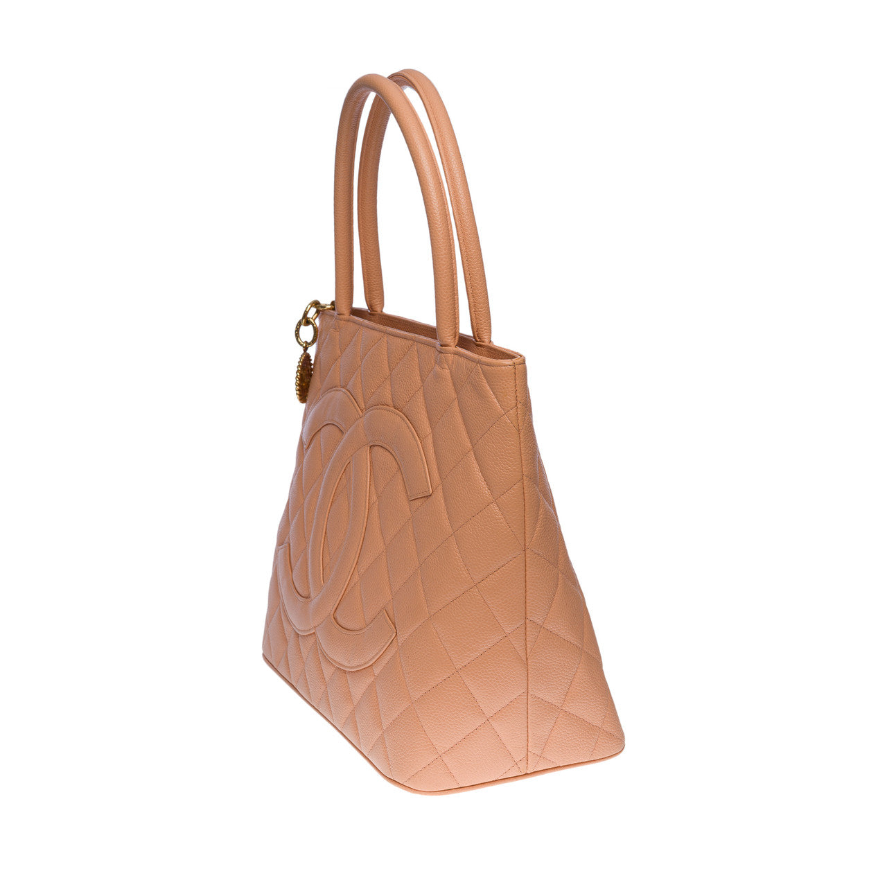 Sac CHANEL Medaillon en Cuir Rose - 100733