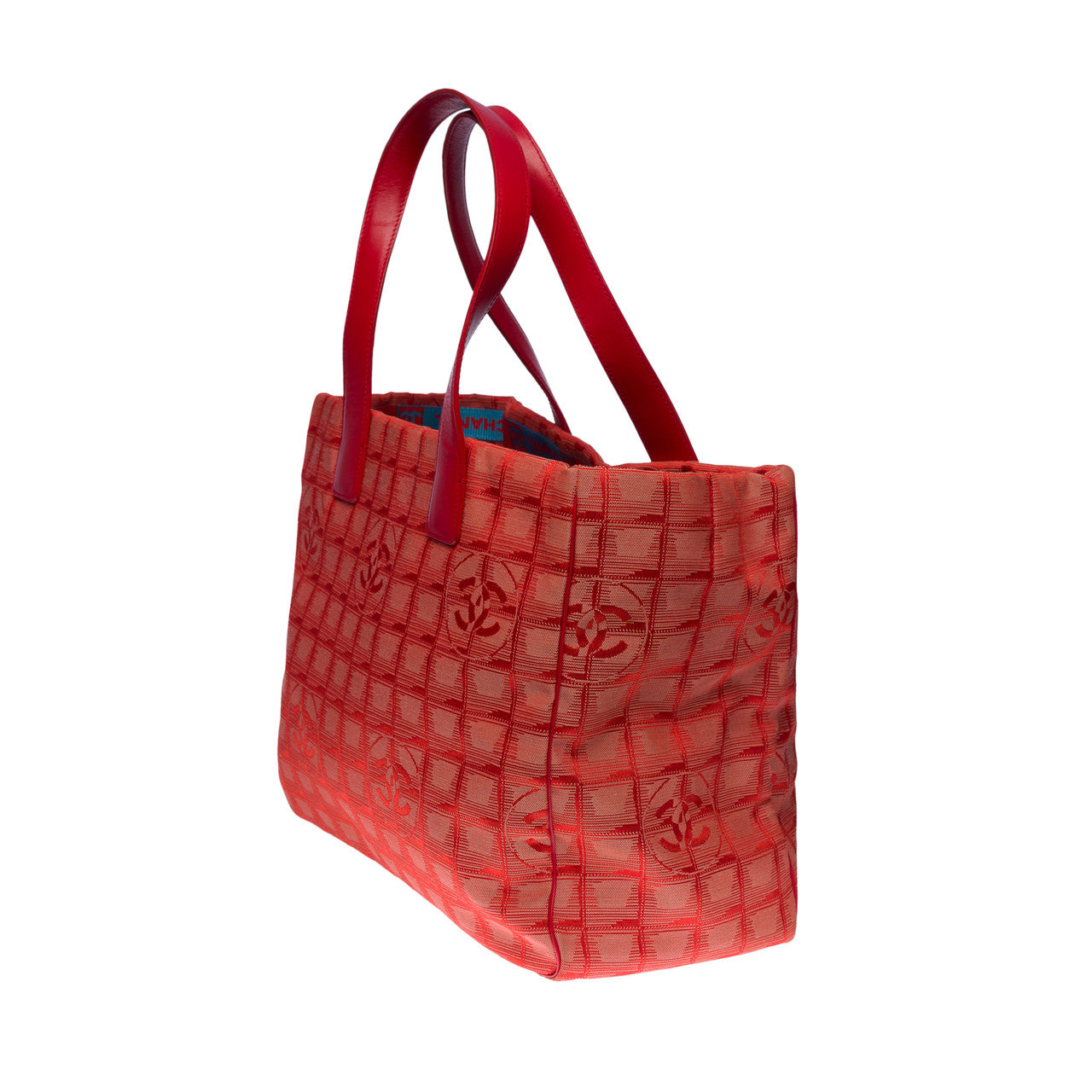 SAC CABAS CHANEL NEW TRAVEL LINE EN NYLON ROUGE -100734