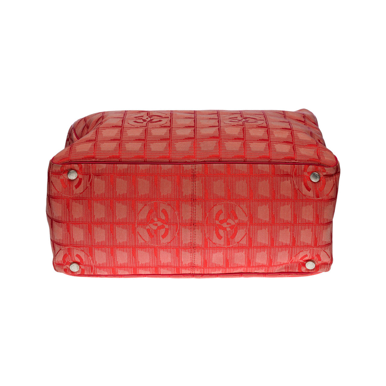 SAC CABAS CHANEL NEW TRAVEL LINE EN NYLON ROUGE -100734