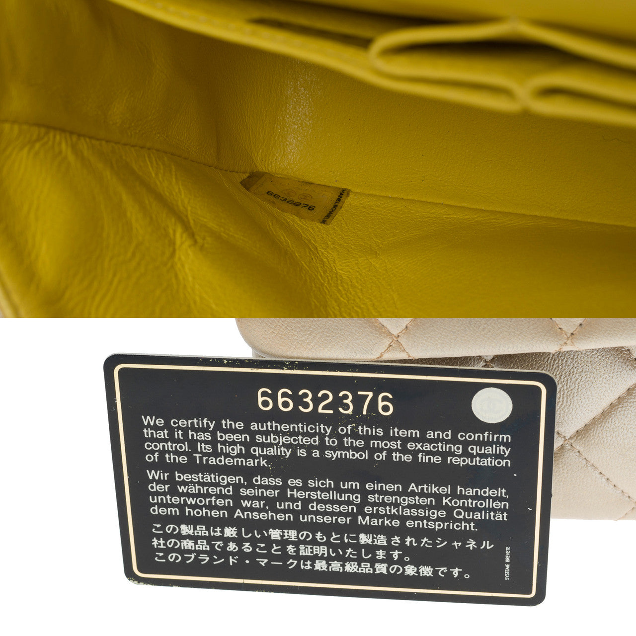 Sac CHANEL Timeless/Classique Or - 100904