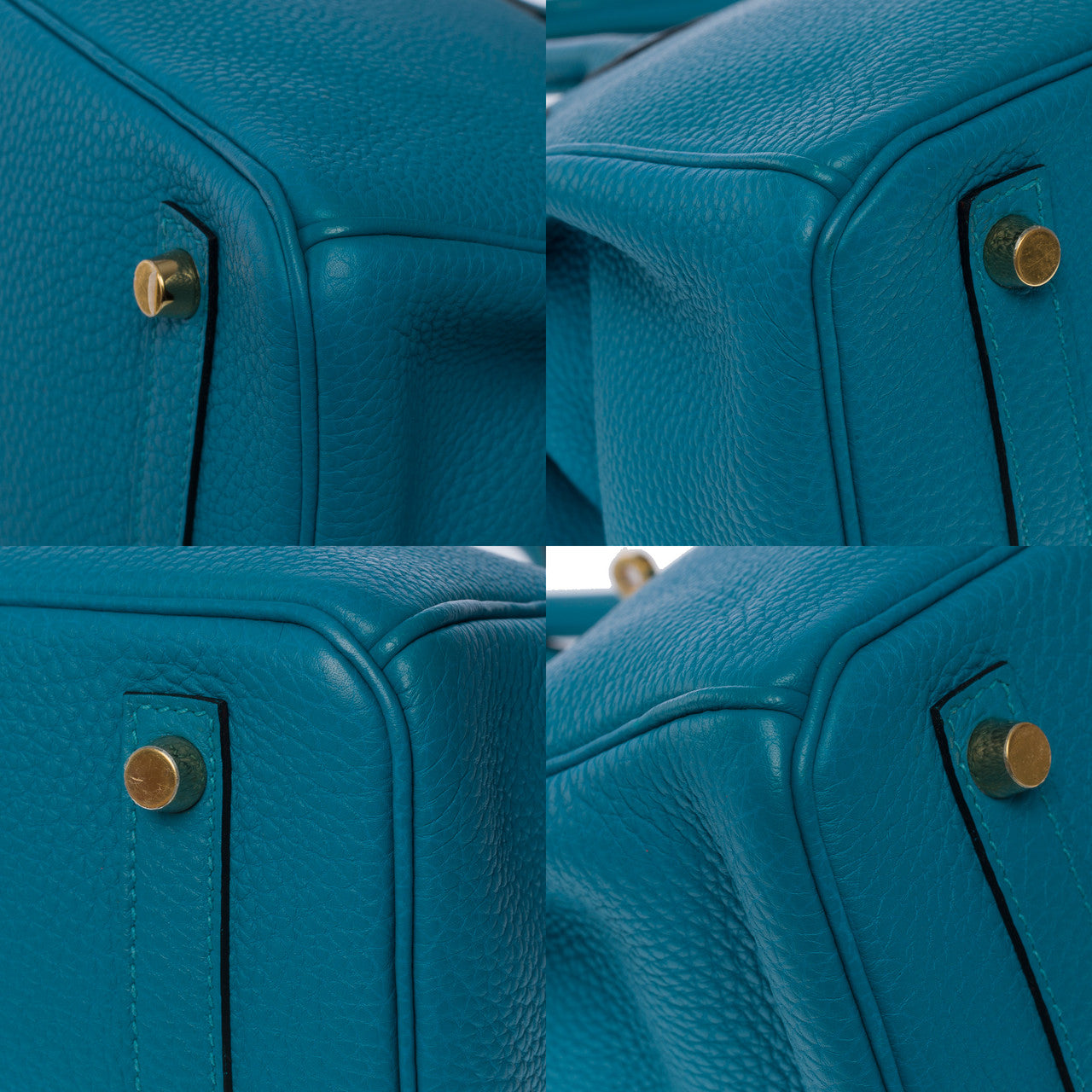 Sac HERMES Birkin 30 en Cuir Bleu - 100992