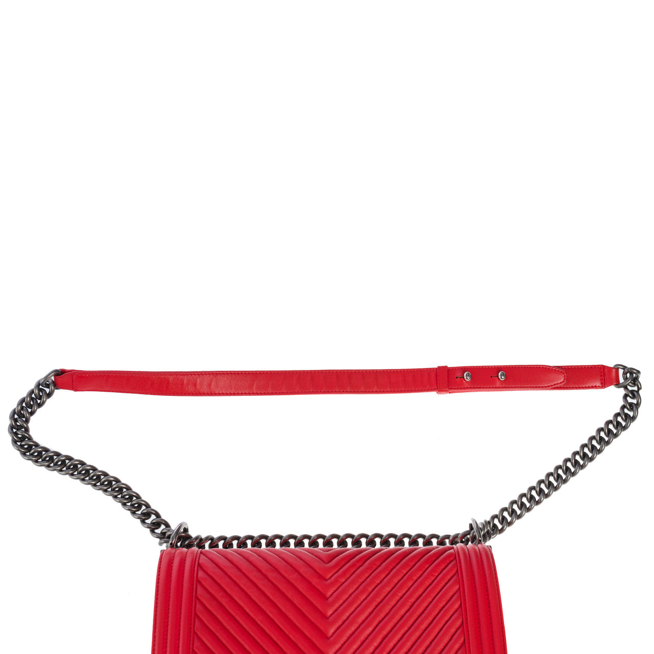 Sac CHANEL Boy en Cuir Rouge - 101034