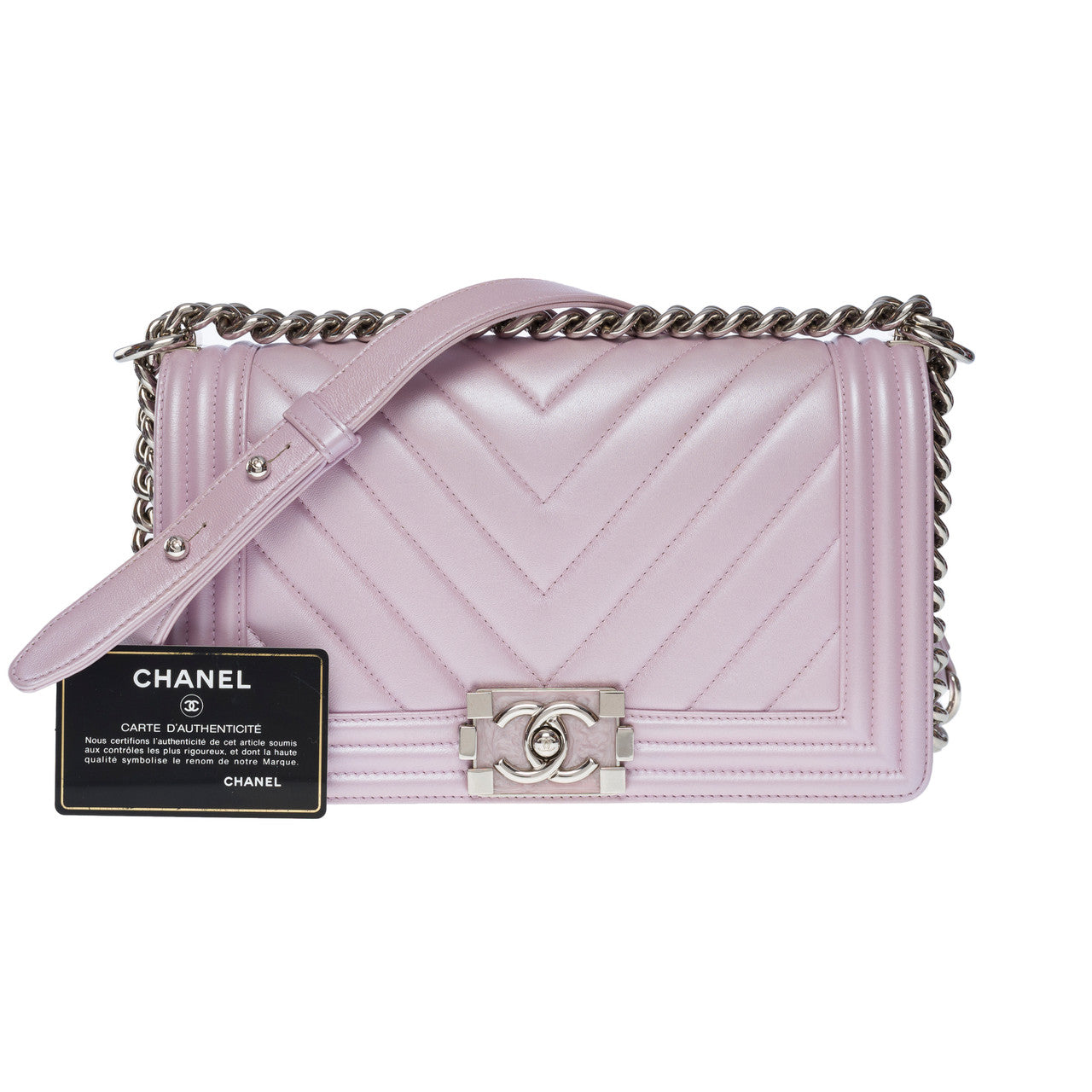 Sac CHANEL Boy en Cuir Violet - 101036