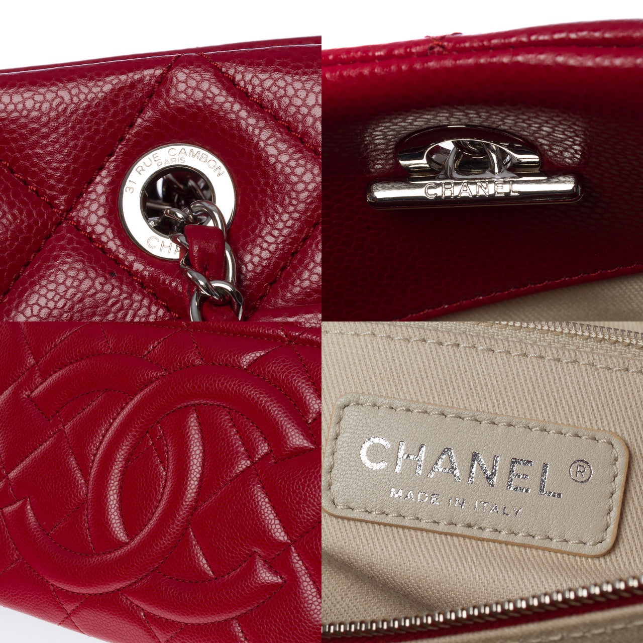 Sac CHANEL en Cuir Rouge - 101058