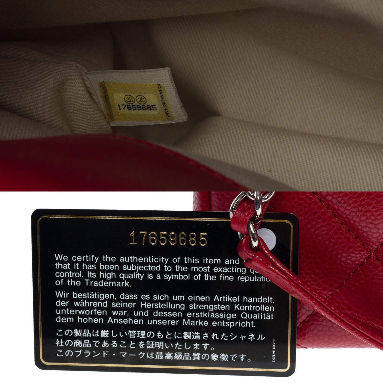 Sac CHANEL en Cuir Rouge - 101058