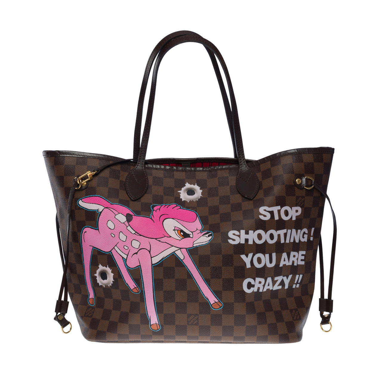 Sac LOUIS VUITTON Neverfull en Métal Marron - 101061