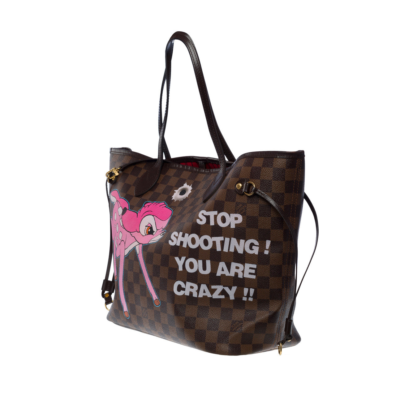 Sac LOUIS VUITTON Neverfull en Métal Marron - 101061