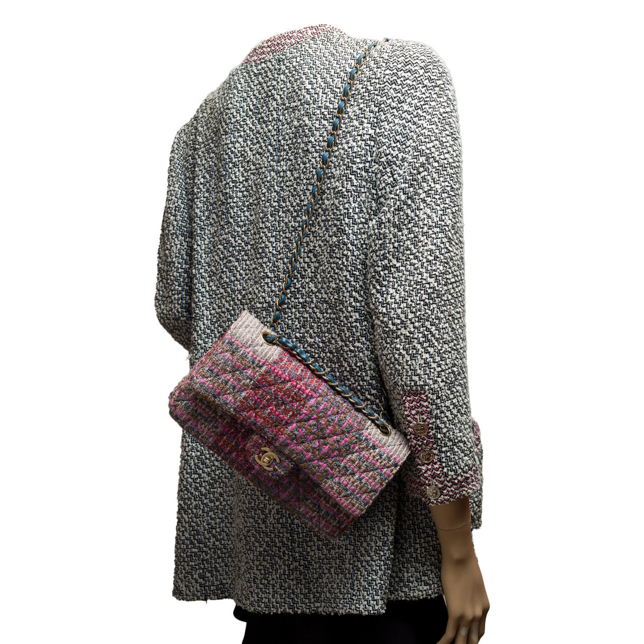 Sac CHANEL Timeless/Classique en Tweed Multicolor - 101137
