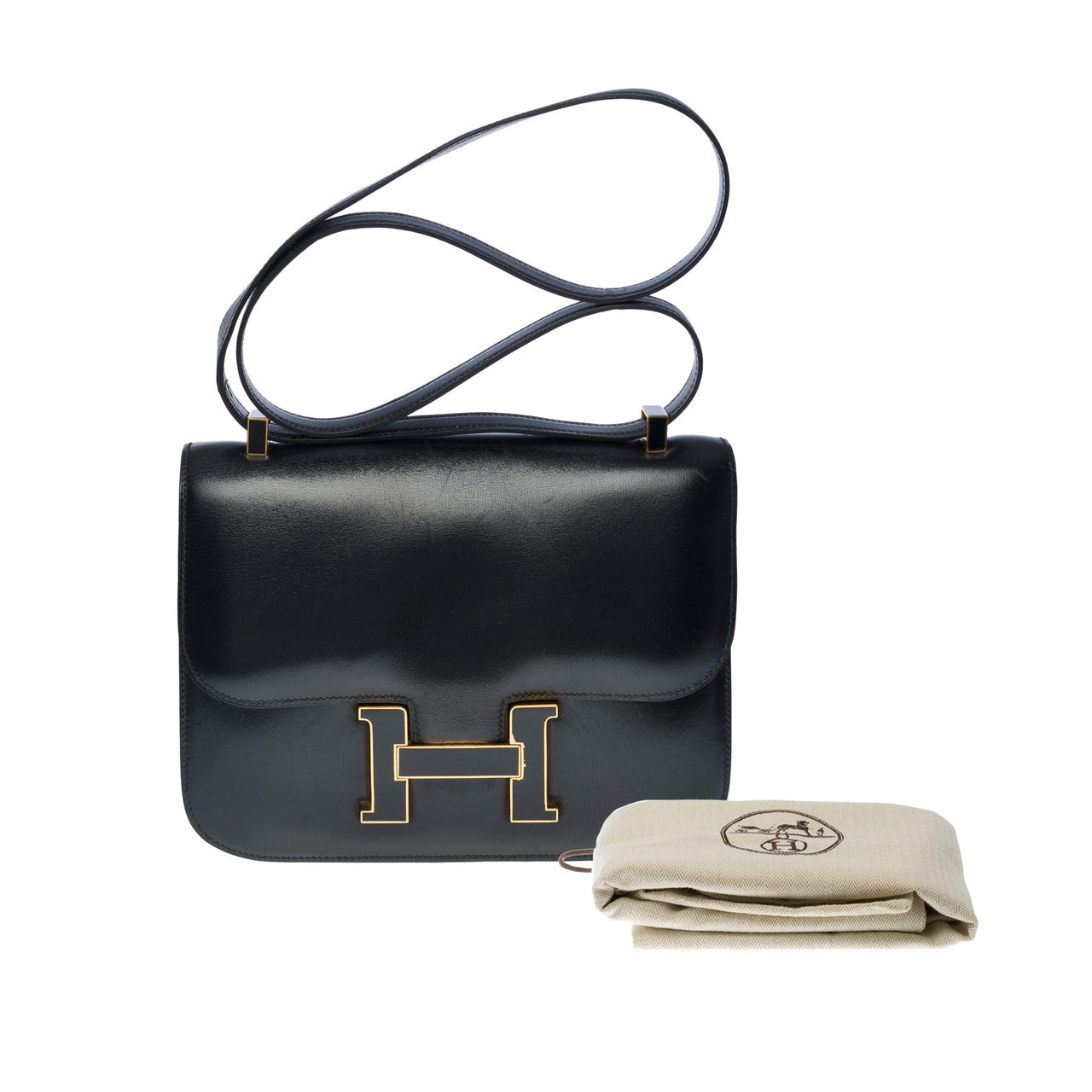 Sac HERMES Constance en Cuir Noir - 101146