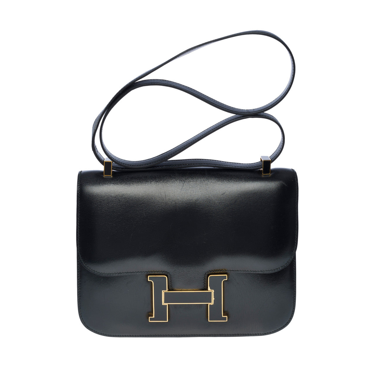 Sac HERMES Constance en Cuir Noir - 101146