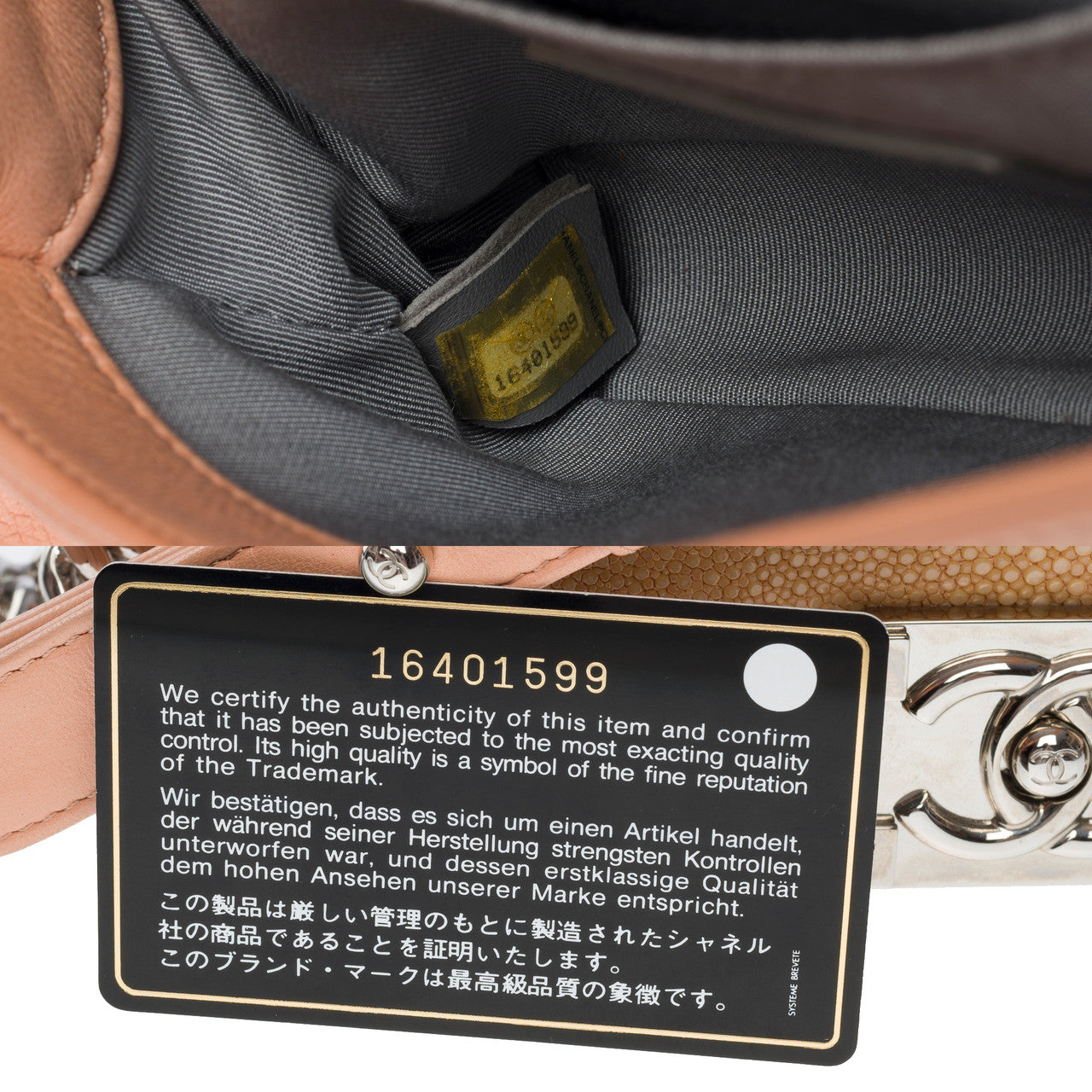 Sac CHANEL Boy en Cuir Rose - 101200