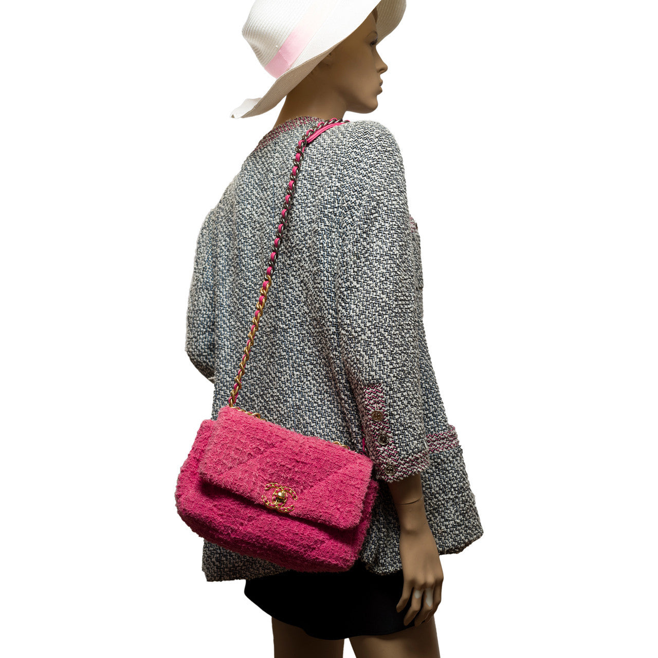 Sac CHANEL Chanel 19 en Tweed Rose - 101204