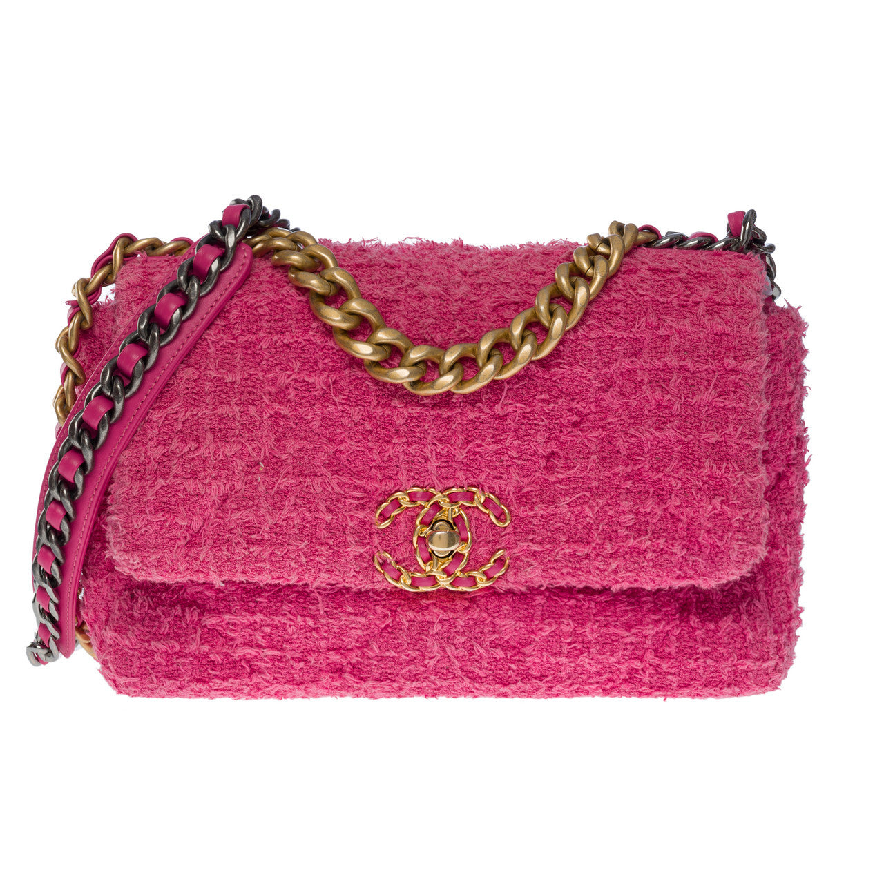 Sac CHANEL Chanel 19 en Tweed Rose - 101204