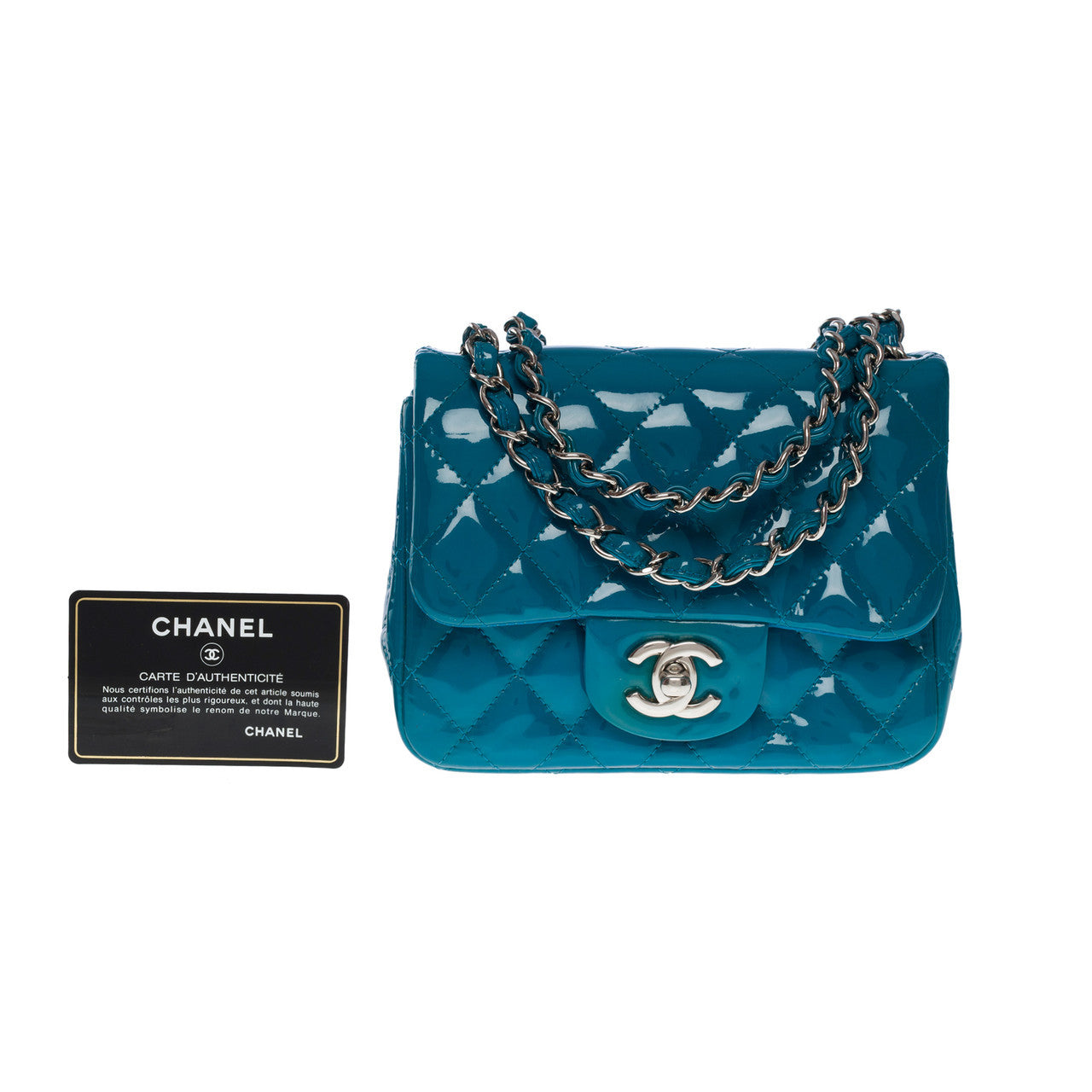 Sac CHANEL Timeless/Classique en Cuir Bleu - 101213