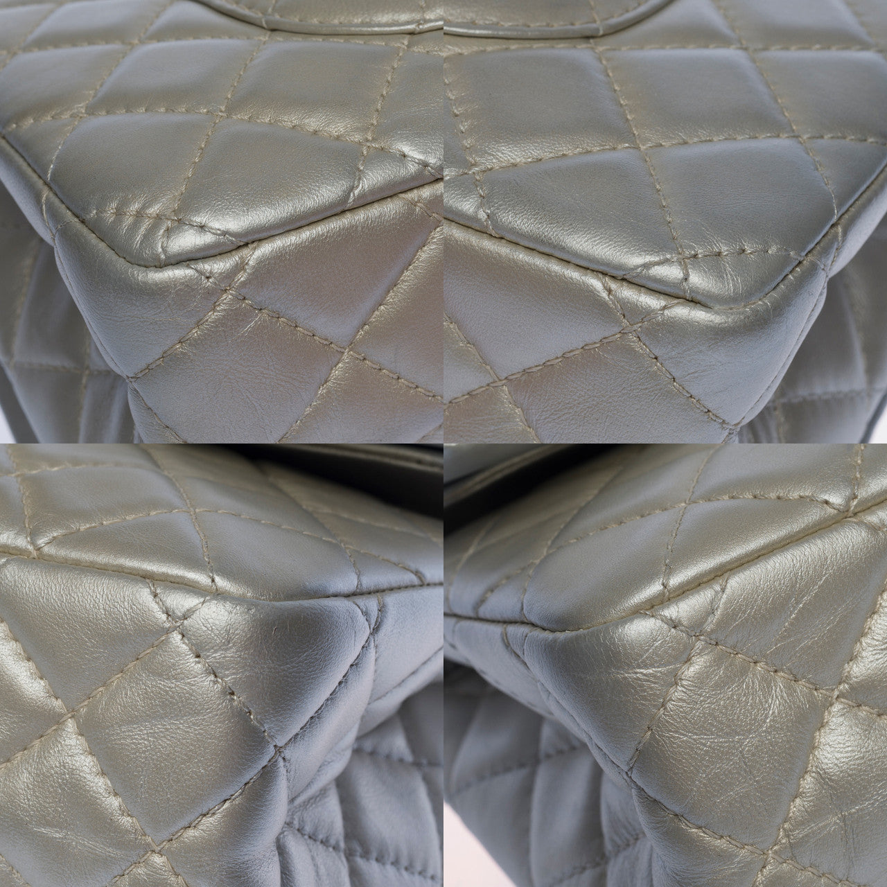 Sac CHANEL 2.55 en Cuir Argent - 100179