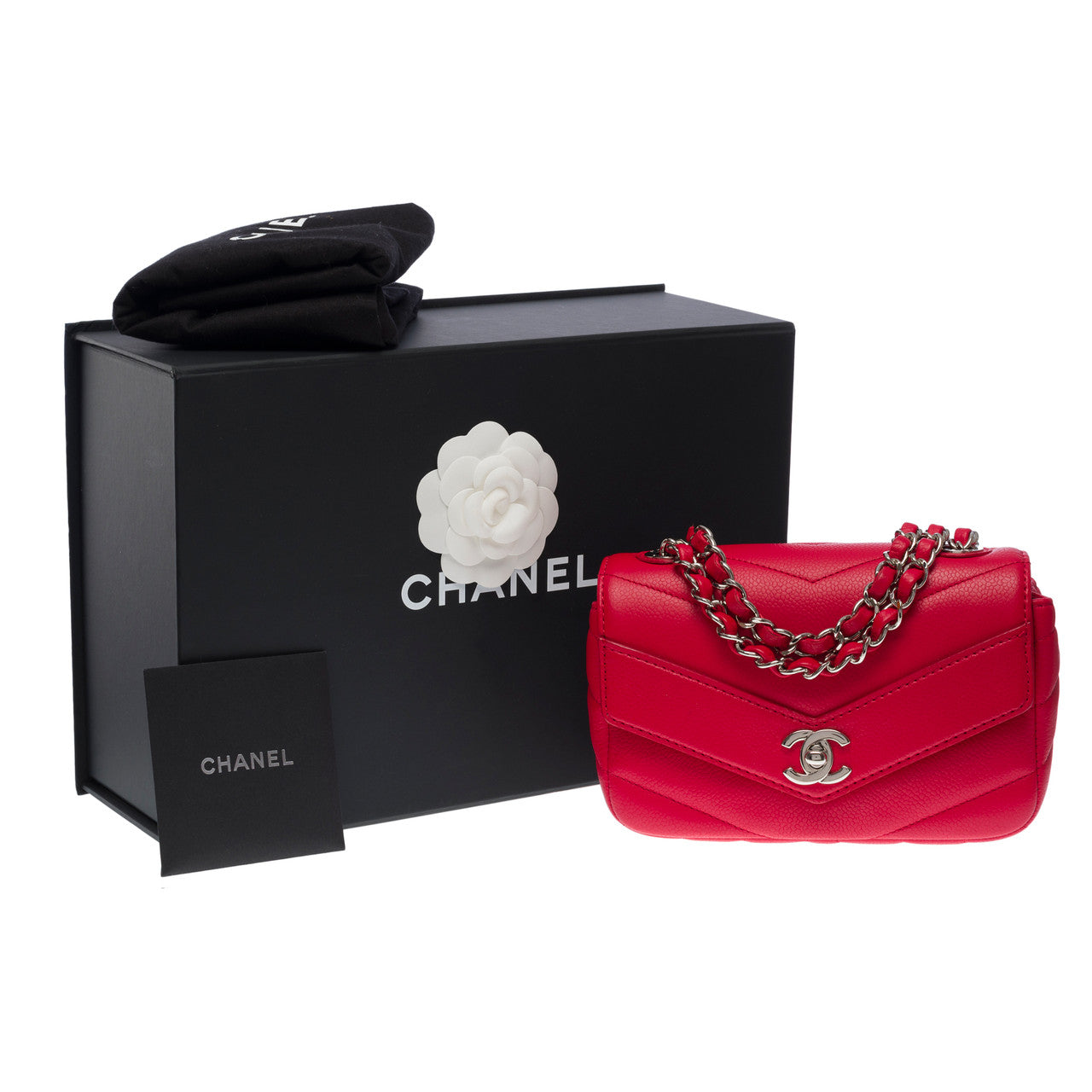 Sac CHANEL Timeless/Classique en Cuir Rouge - 101259