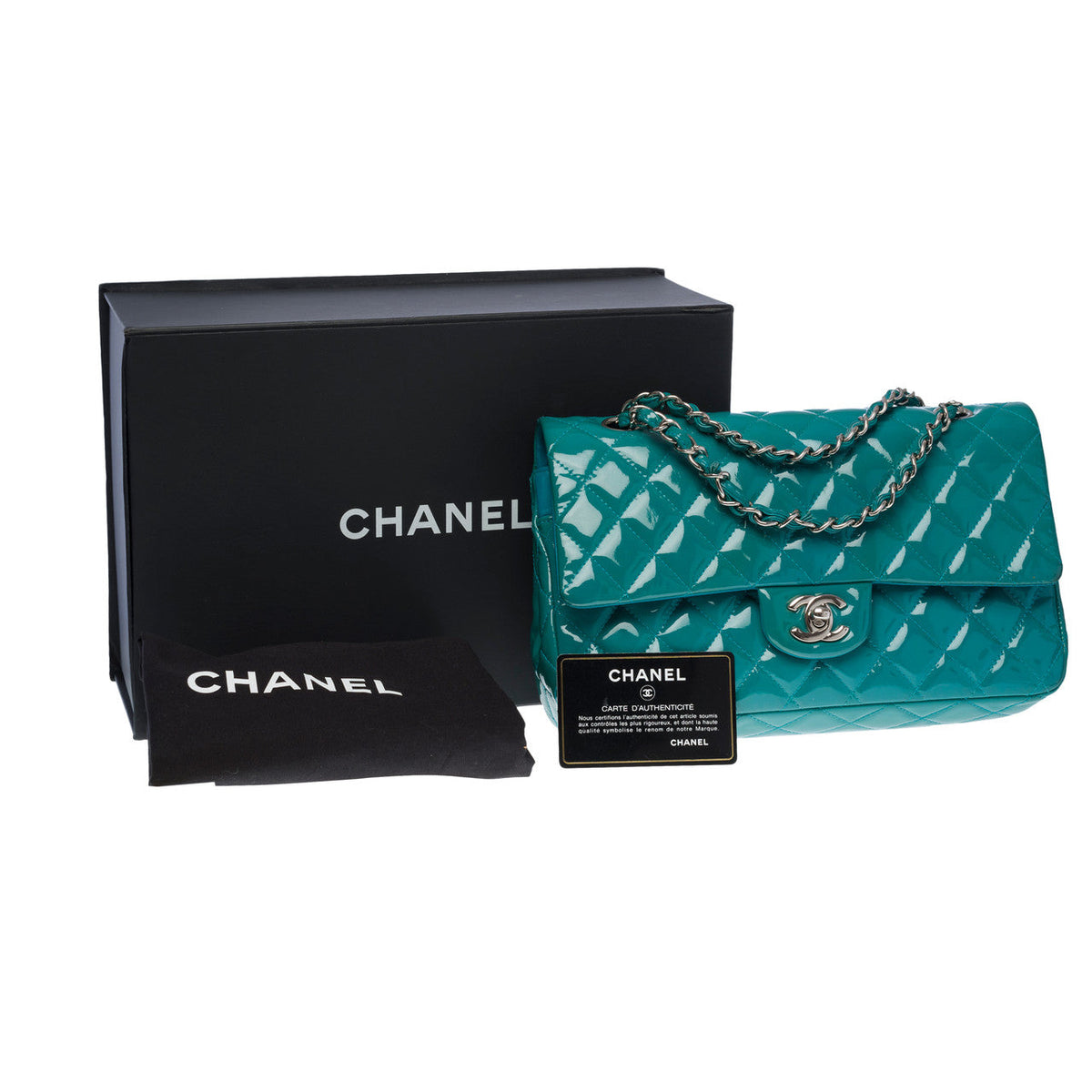 Sac CHANEL Timeless/Classique en Cuir Bleu - 101283