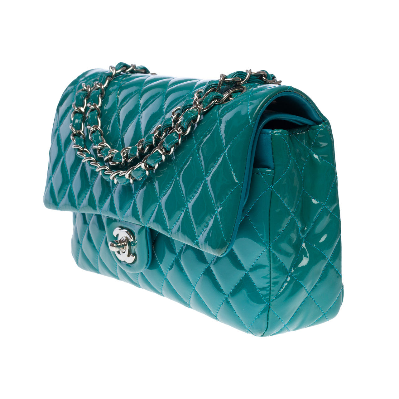 Sac CHANEL Timeless/Classique en Cuir Bleu - 101283
