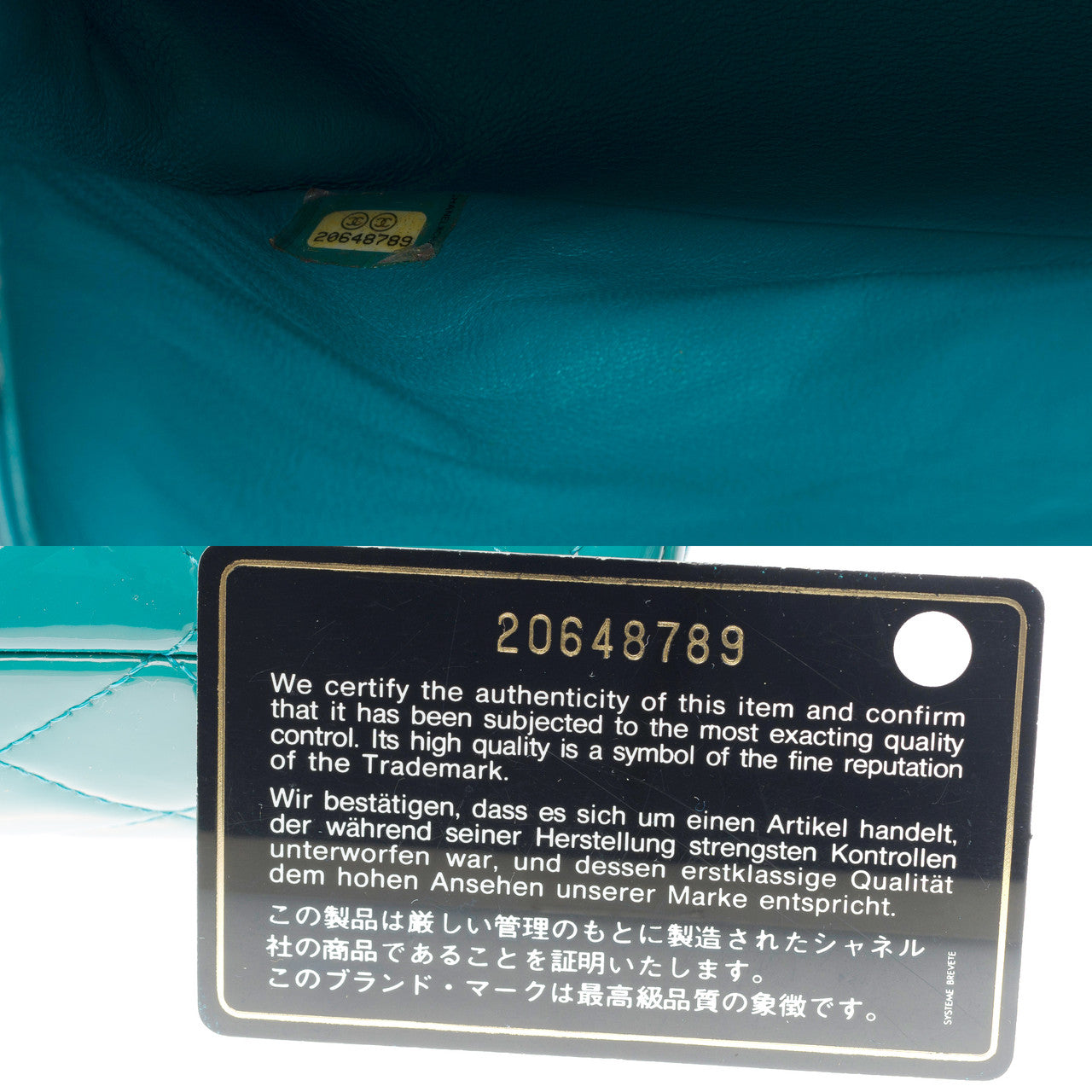 Sac CHANEL Timeless/Classique en Cuir Bleu - 101283