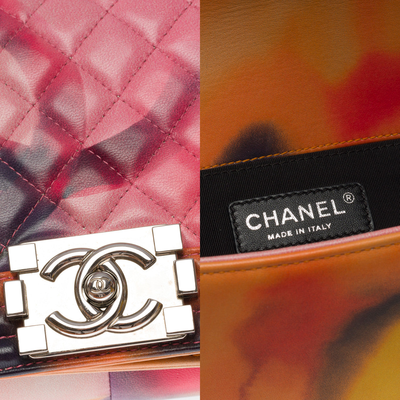 Sac CHANEL Boy en Cuir Multicolor - 101355