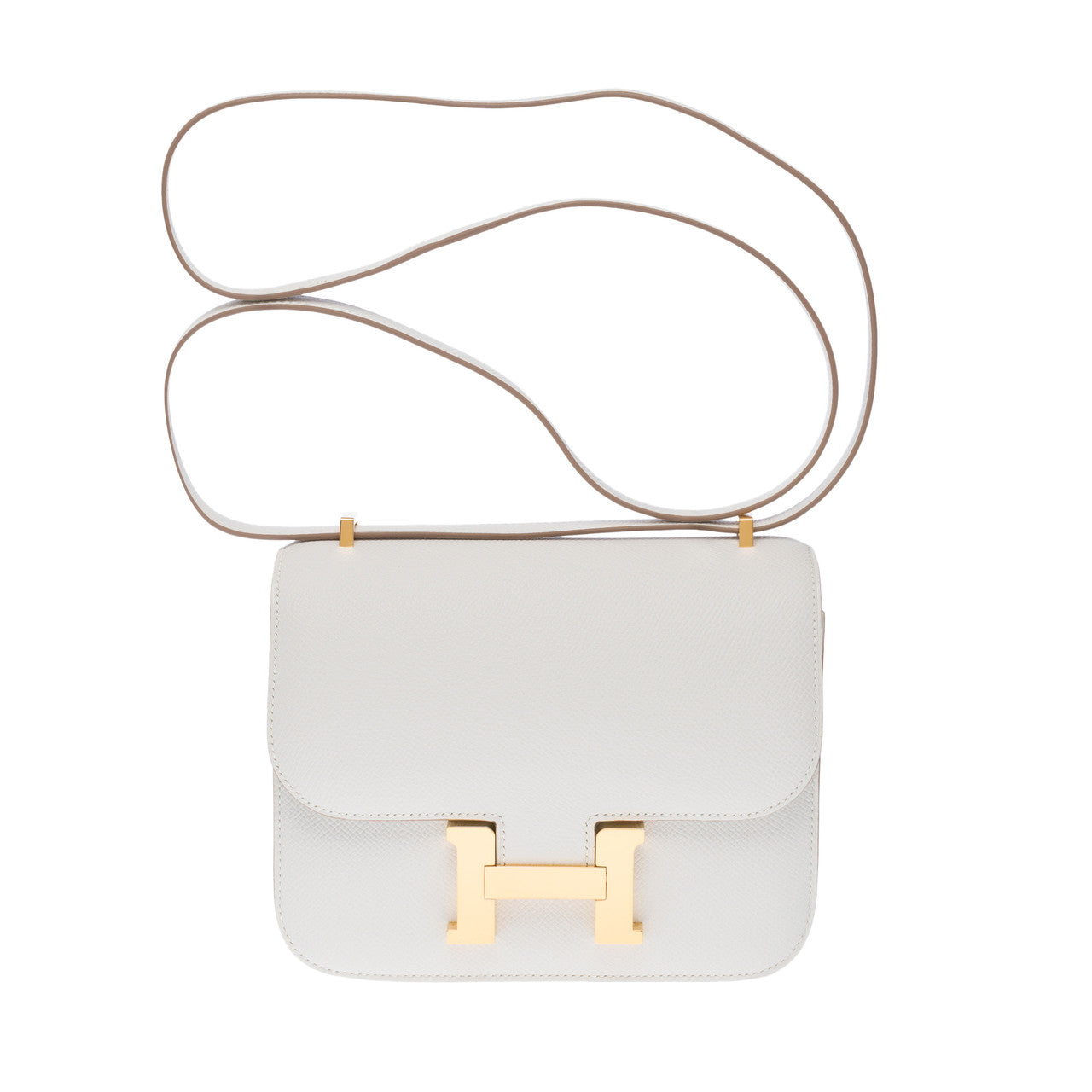 Sac HERMES Constance en Cuir Gris - 101473