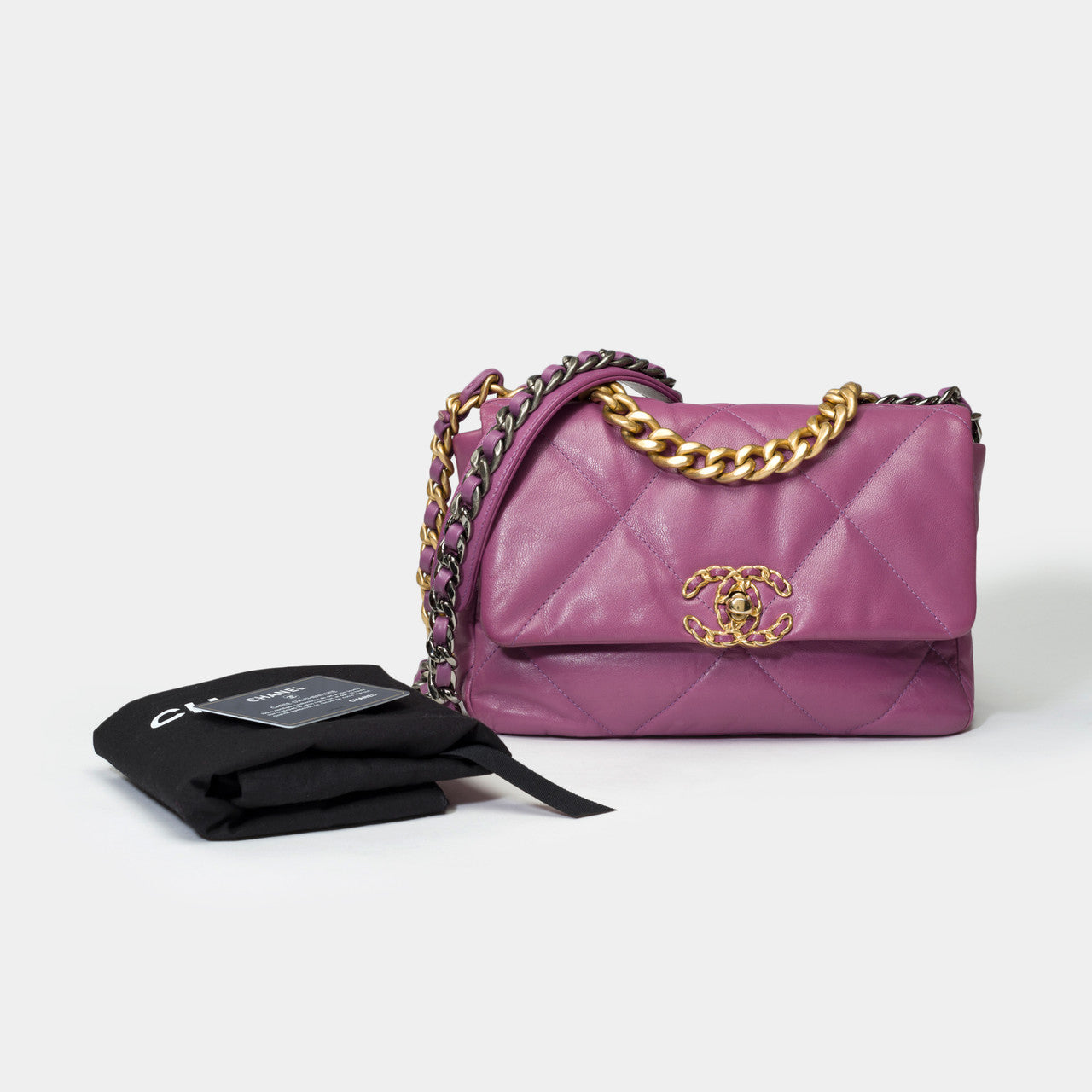 Sac CHANEL Chanel 19 en Cuir Violet - 101548