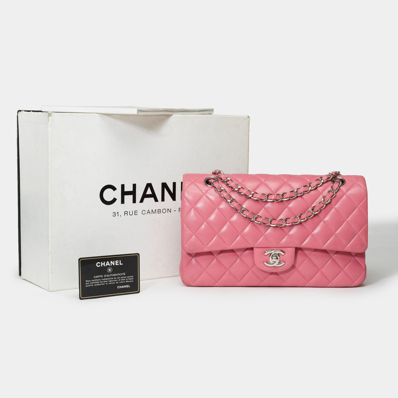 Sac CHANEL Timeless/Classique en Cuir Rose - 101622