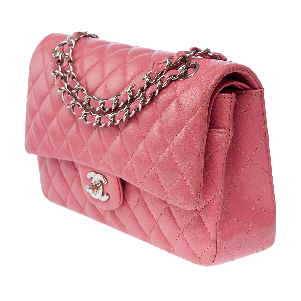 Sac CHANEL Timeless/Classique en Cuir Rose - 101622