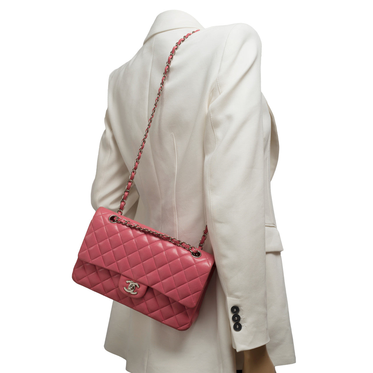 Sac CHANEL Timeless/Classique en Cuir Rose - 101622