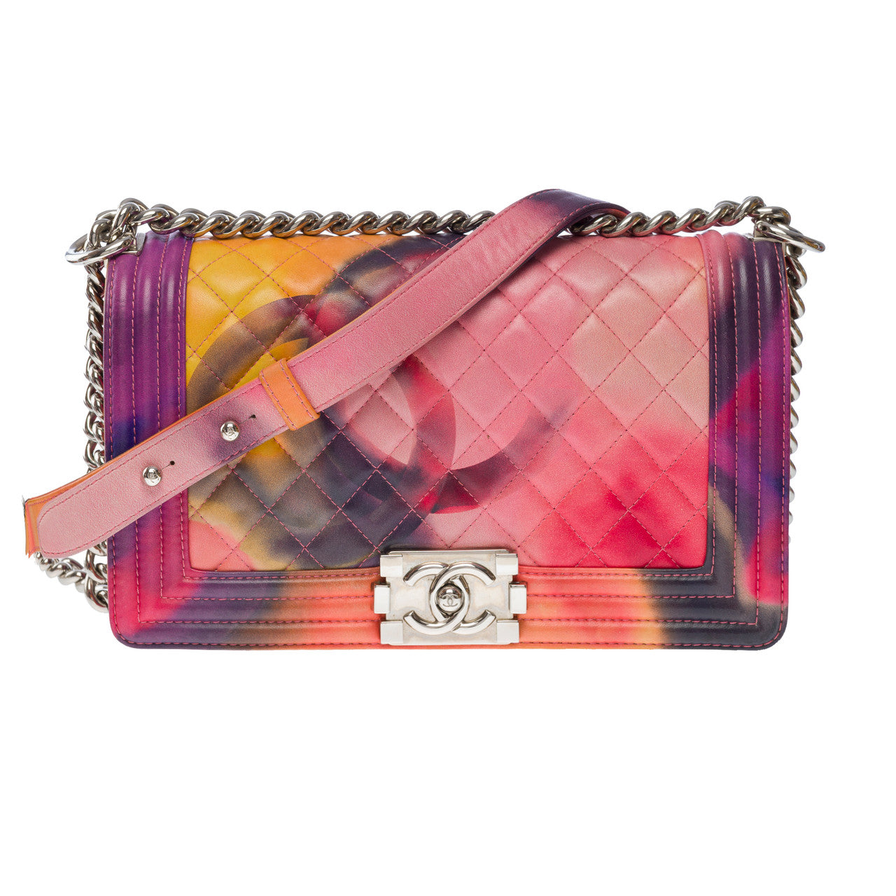 Sac CHANEL Boy en Cuir Rose - 101352