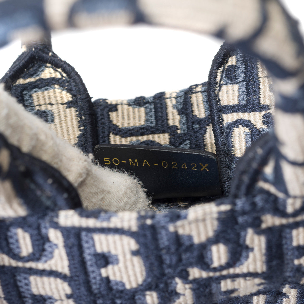 Sac DIOR Book Tote en Toile Bleu Marine - 101647