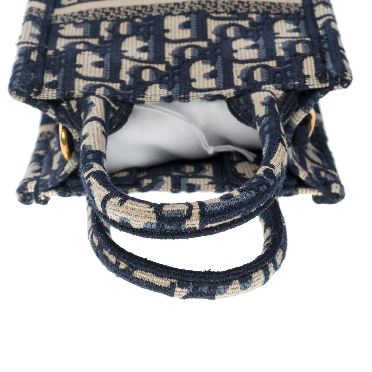 Sac DIOR Book Tote en Toile Bleu Marine - 101647