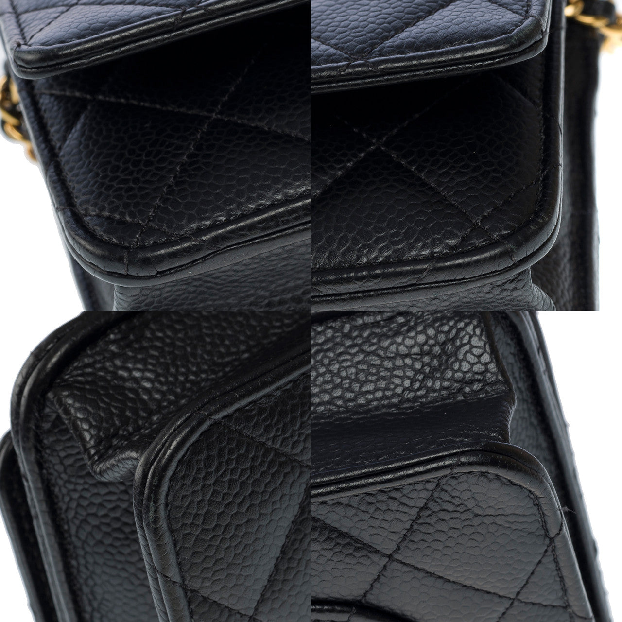 Sac CHANEL Wallet on Chain en Cuir Noir - 101614