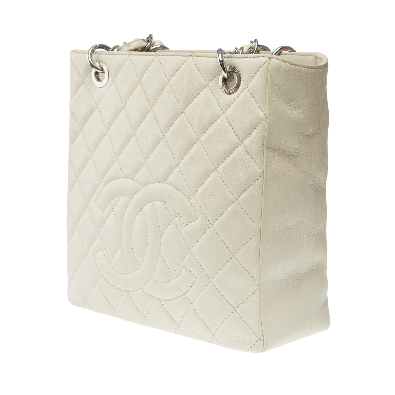 Sac CHANEL Petite Shopping Tote en Cuir Beige - 101699