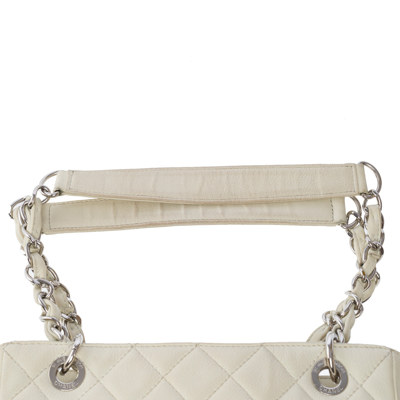 Sac CHANEL Petite Shopping Tote en Cuir Beige - 101699