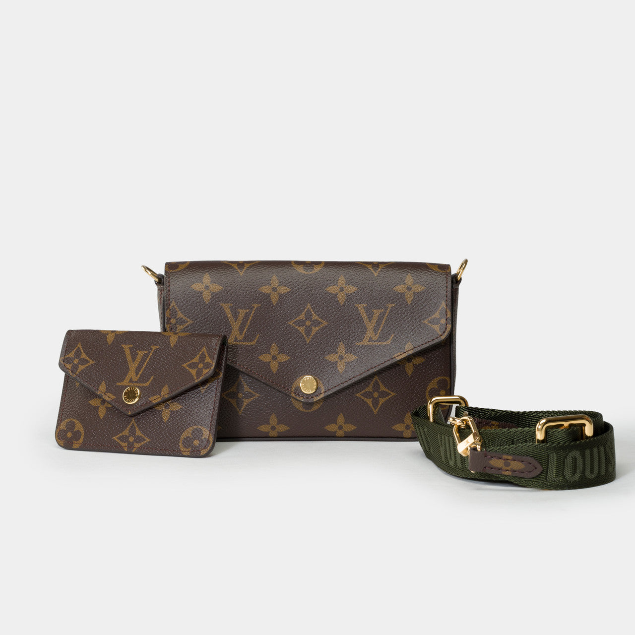 Sac LOUIS VUITTON Felicie Strap & Go en Toile Marron - 101692