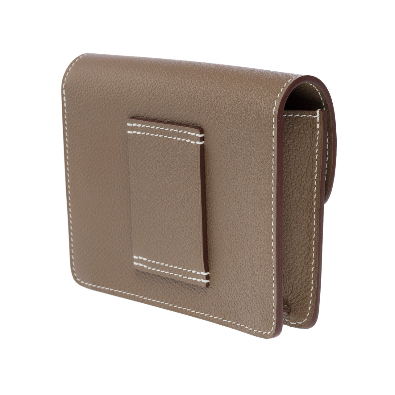 Accessoire HERMES Roulis Slim en Cuir Étoupe - 101795