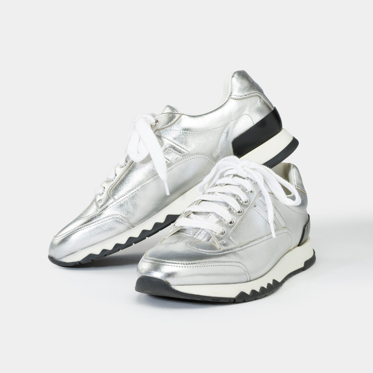 Chaussure HERMES en Cuir Argent - 101922